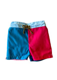 Zeus - Colorblock printed swim shorts