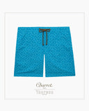CHARVET x THORSUN - Blue Tonal - Floating Squares