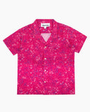 Georgie Galaxy Pink Printed Linen Shirt