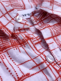 Modern Plaid - Short Sleeve - Red & White - Thorsun