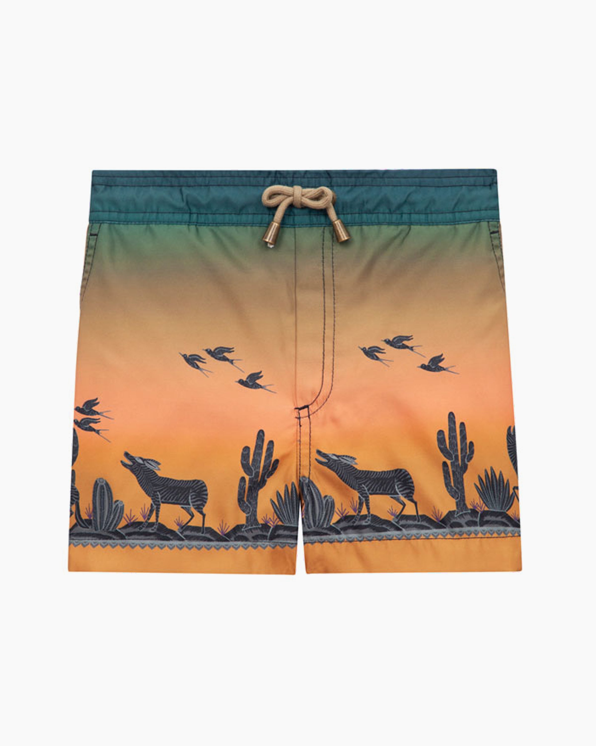 Zeus - Coyote printed swim shorts - Dusk